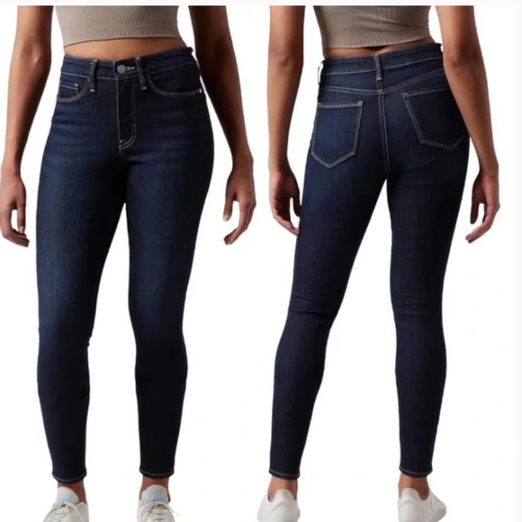 Athleta Jeans Athleta Sculptek Ultra Skinny High Rise Midnight Jean